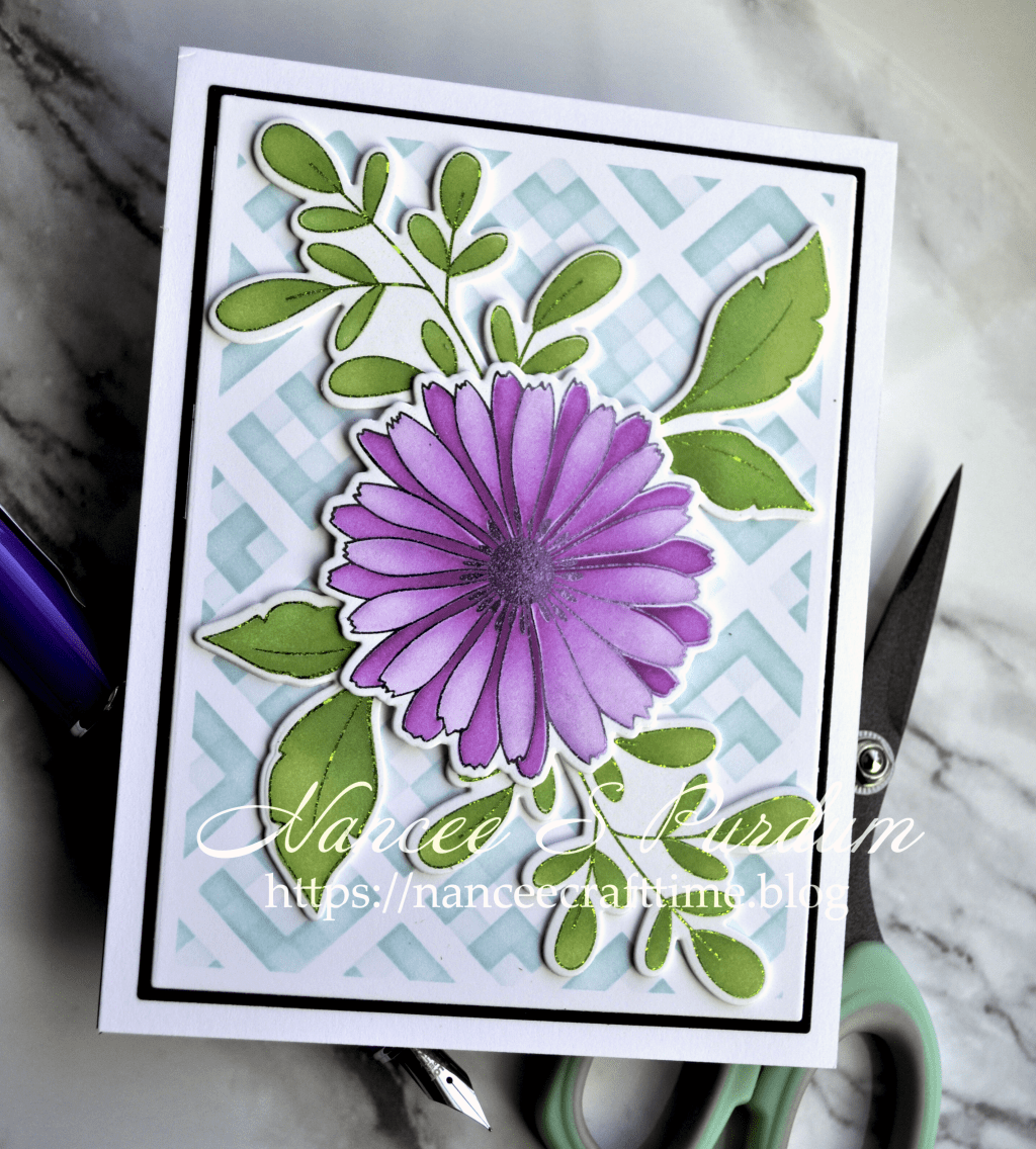 DIY Birthday Card with Gina K Delicate Flowers Stamp &&nbsp;Die