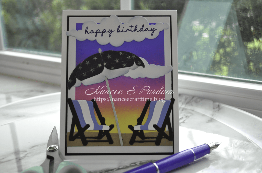 Ink Blending Birthday Card with Die&nbsp;Cutting