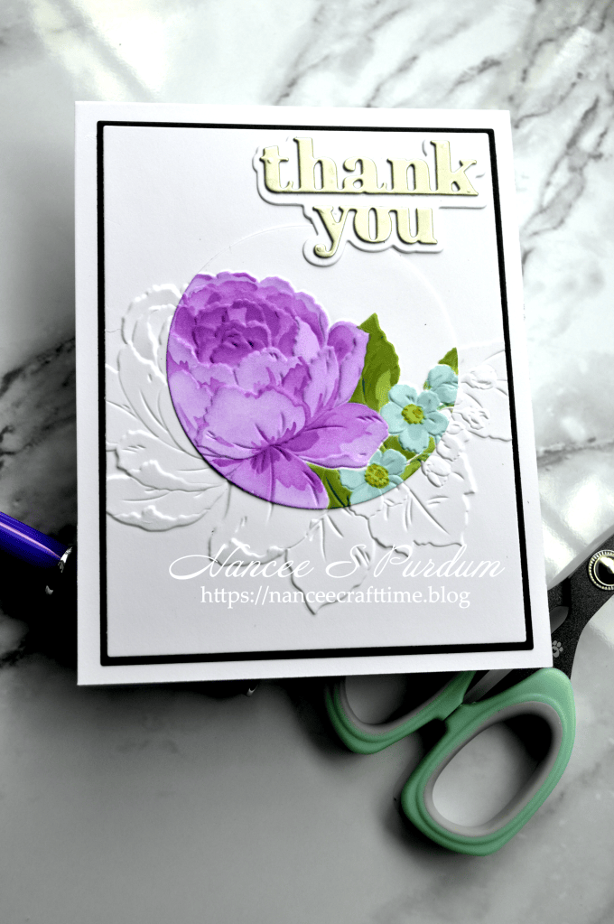 How to Create a Simple Embossed Thank You Card – A Little Crafting Time